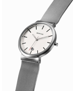 BERING Unisex Classic Scandinavian Mesh Silver 11035-004ix[O jZbNXrv NVbNXJWirAbV Vo[j