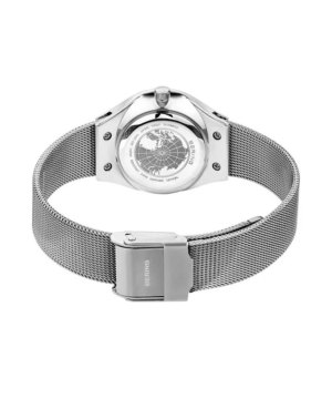 BERING Ladies Classic Scandinavian Curving Mesh Silver 11427-004