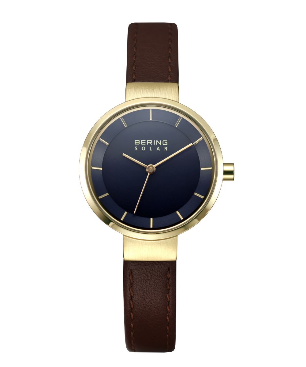 BERING Ladies Scandinavian Solar Navy Blue 14627-537 ix[O fB[Xrv \[[ lCr[u[j