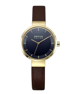 BERING Ladies Scandinavian Solar Navy Blue 14627-537 ix[O fB[Xrv \[[ lCr[u[j
