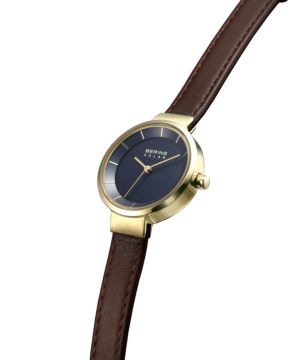 BERING Ladies Scandinavian Solar Navy Blue 14627-537 ix[O fB[Xrv \[[ lCr[u[j