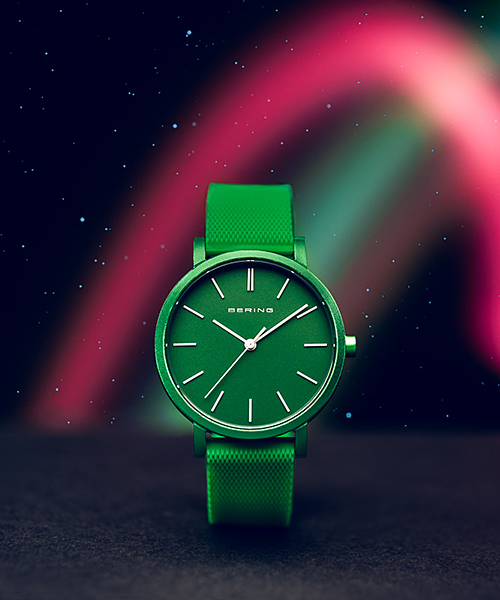 PRICE | BERING UNISEX TRUE AURORA GREEN 34mm 16934-899 （ベーリング ユニセックス  トゥルーオーロラ グリーン） | BERINGやBRAUN時計の公式通販サイト | ノルディック フィーリング