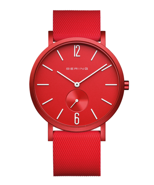 BERING Unisex True Aurora 40mm mat red 16940-599
