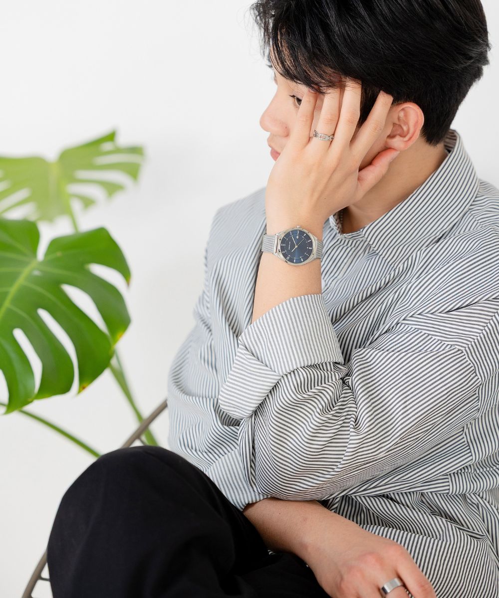 BERING/ベーリングメンズユニセックス腕時計 ウルトラスリム メッシュ