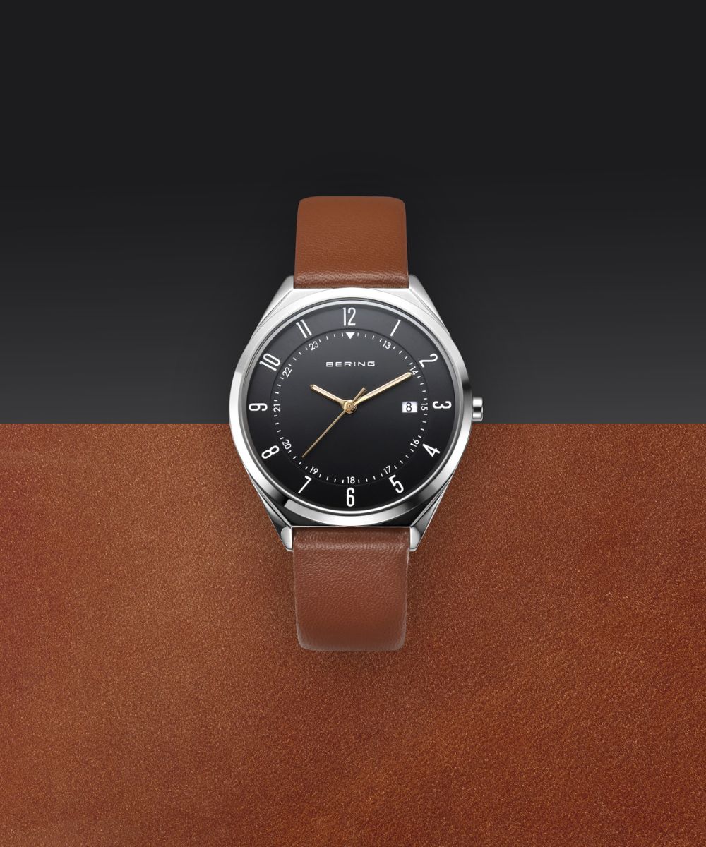 BERING/ベーリングメンズユニセックス腕時計 ウルトラスリム レザー
