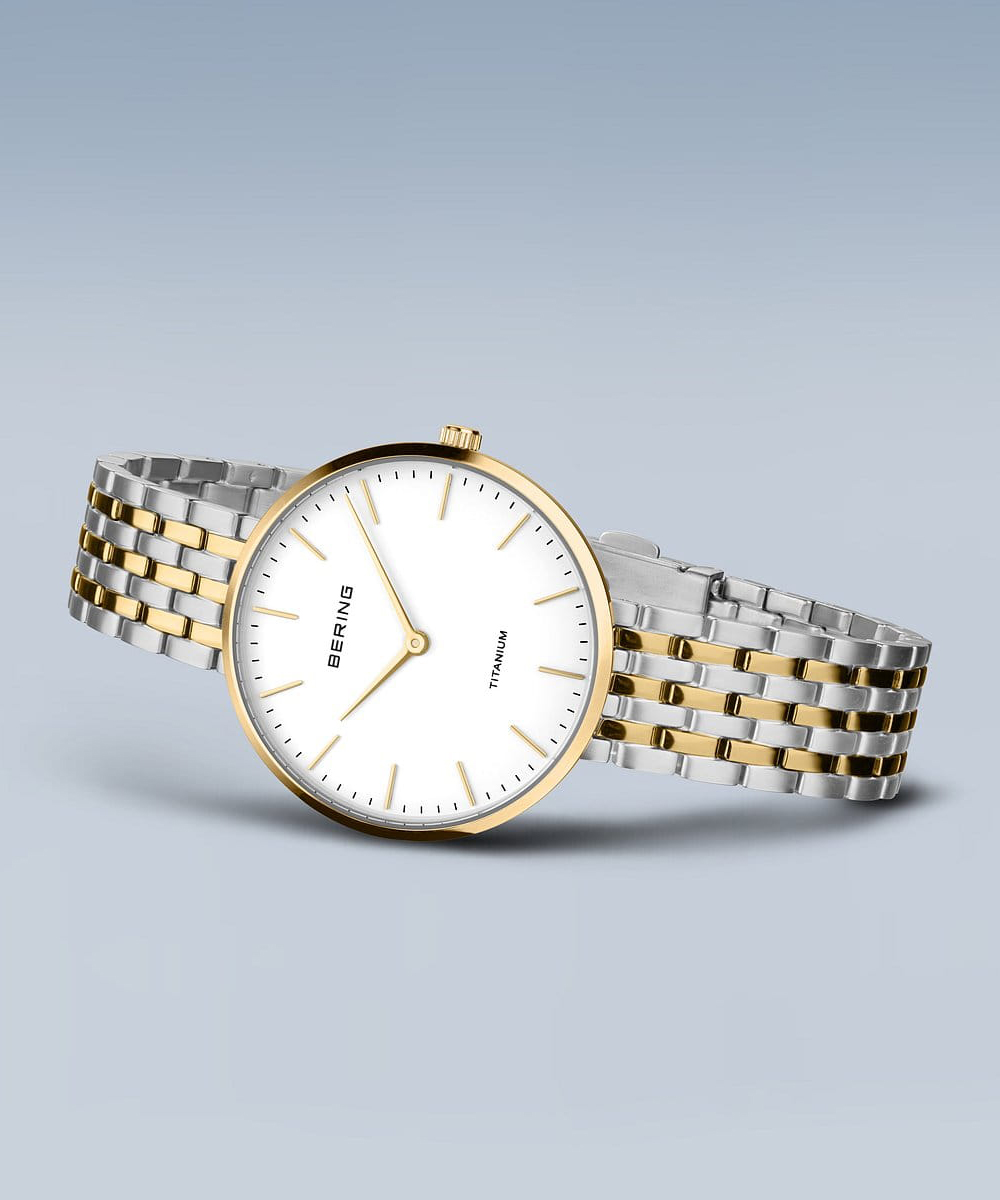 Ladies | BERING Unisex Titanium Link 19334-010（シルバー＆ゴールド