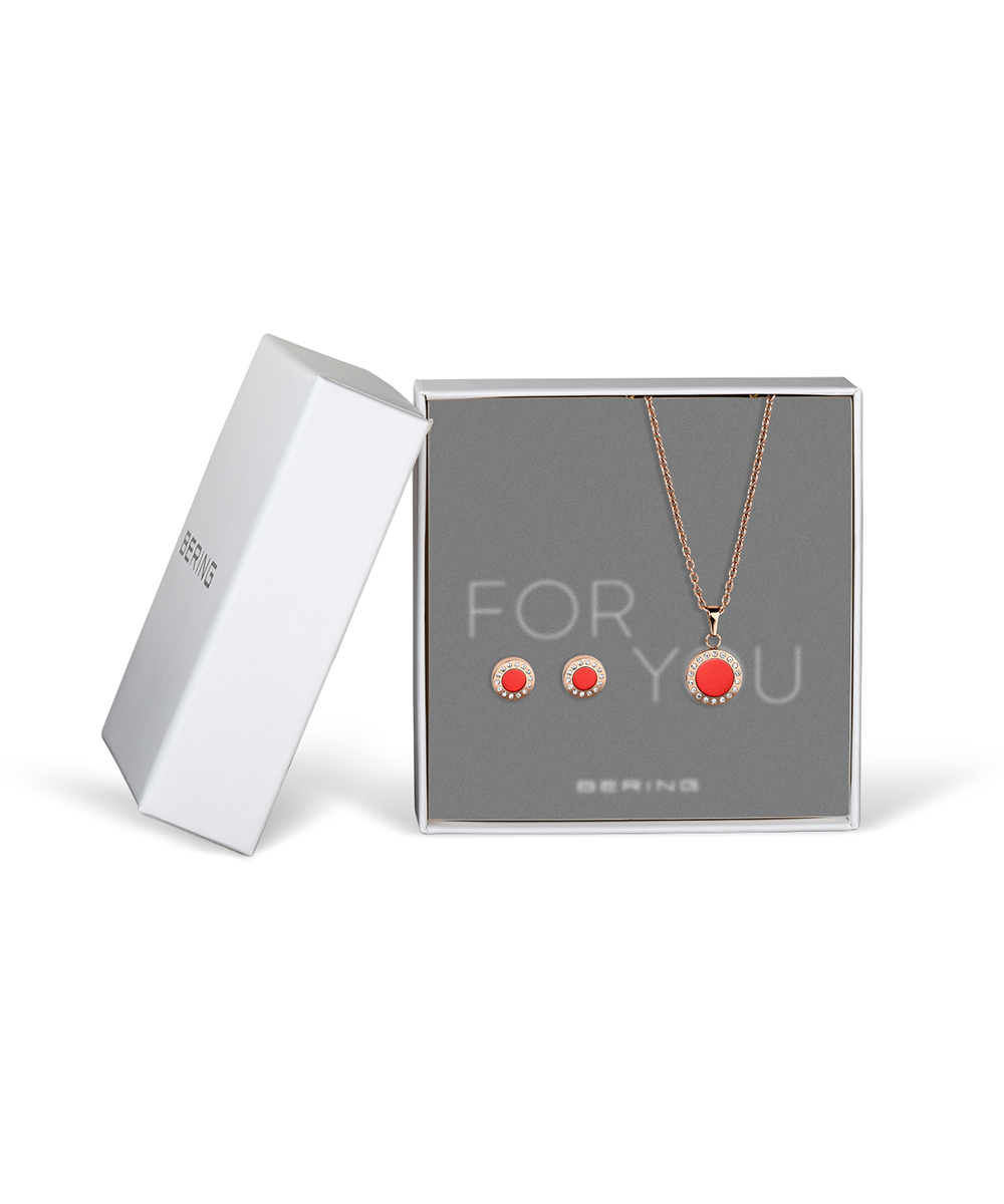 BERING Gift Sets necklace & charm 427-707-Red