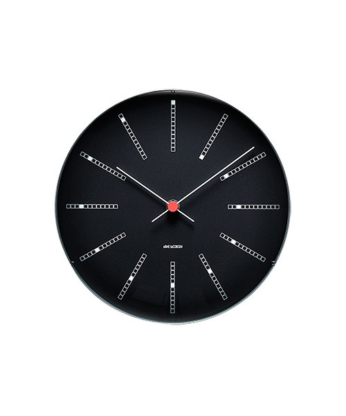 COLOR | ARNE JACOBSEN WALL CLOCK BANKERS BLACK 290mm 43646