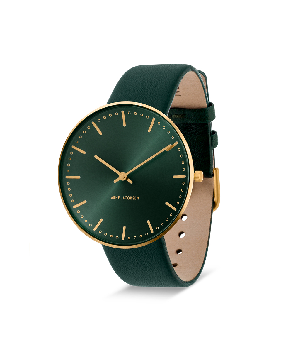 WATCH | ARNE JACOBSEN CITY HALL WATCH 40mm EVERGREEN 53208-2088G