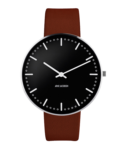 WATCH | ARNE JACOBSEN CITY HALL WATCH FACE Black | 腕時計の通販