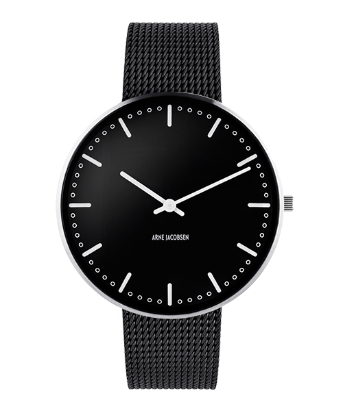 WATCH | ARNE JACOBSEN CITY HALL WATCH FACE Black | 腕時計の通販