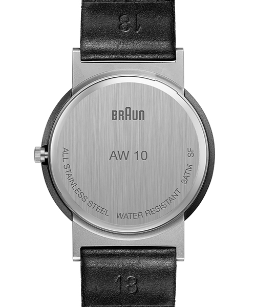 BRAUN/ブラウン メンズユニセックス腕時計 ブラックレザー AW10