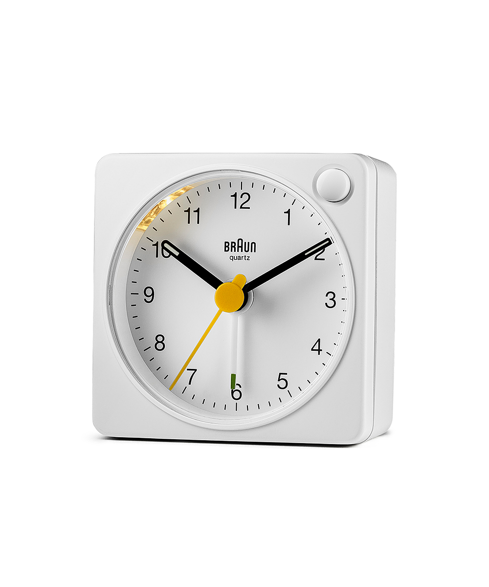 BRAUN ALARM CLOCK WHITE BC02XW