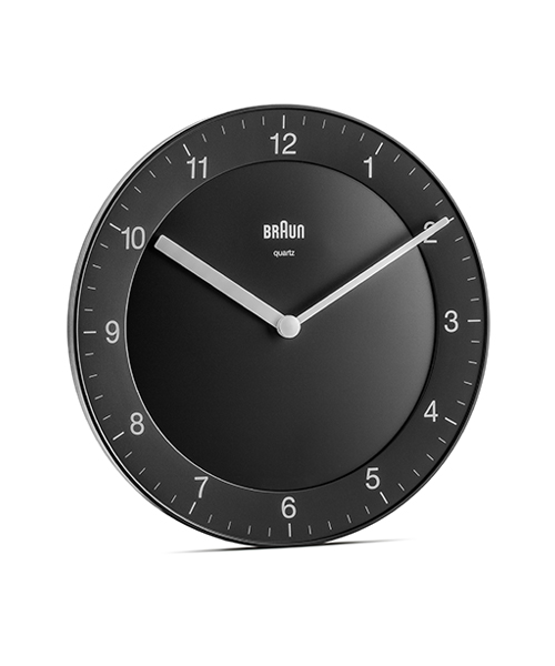 BRAUN（ブラウン） | BRAUN Analog Wall Clock BLACK BC06B | 腕時計の