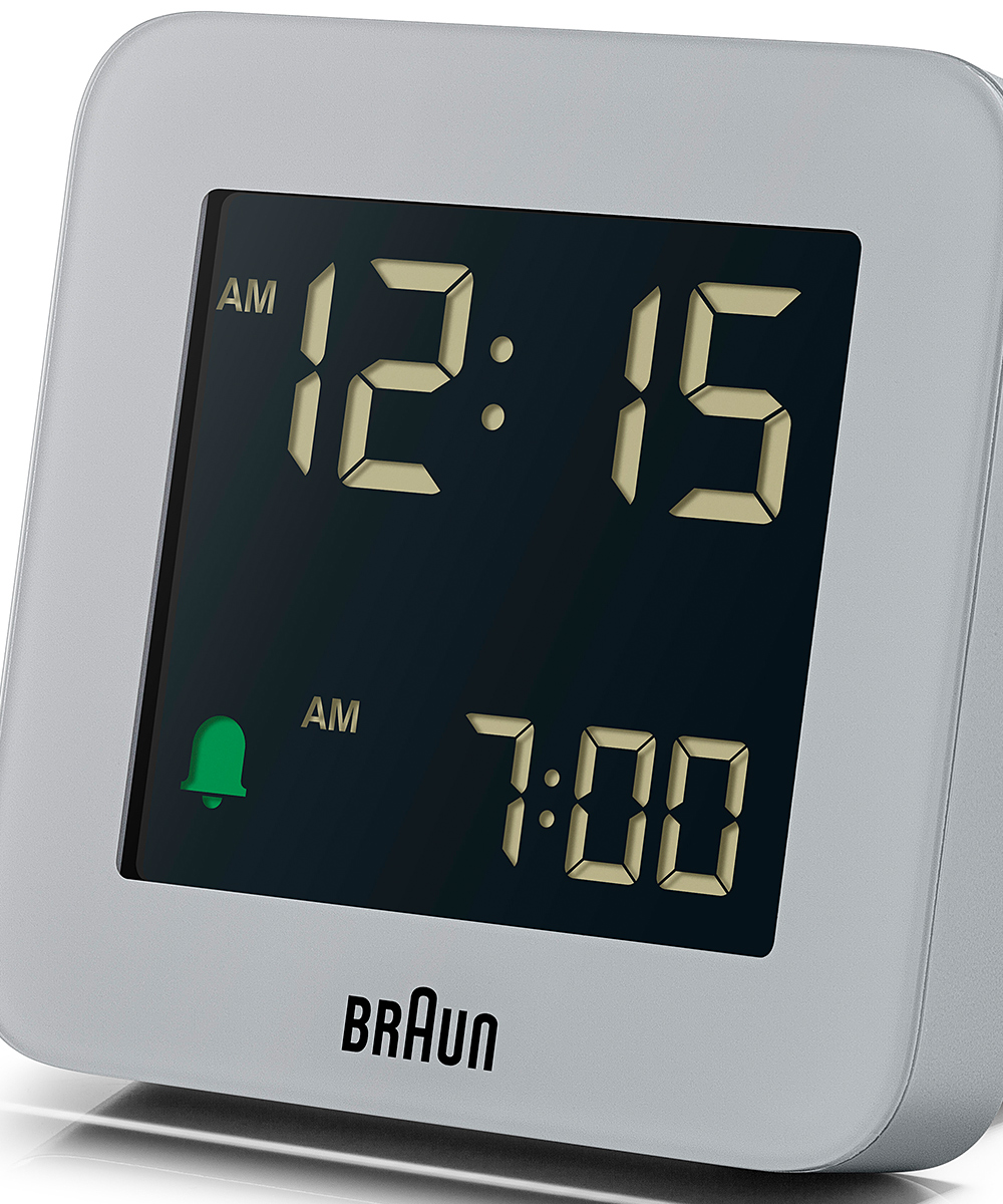 CLOCK | BRAUN DIGITAL ALARM CLOCK GRAY BC09G（ブラウン置き時計