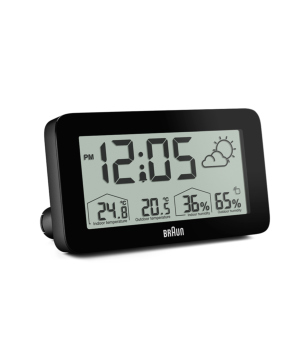 BRAUN Digital Weather Clock BC13 ブラック