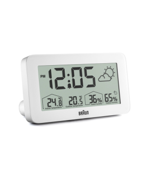 BRAUN Digital Weather Clock BC13 ホワイト