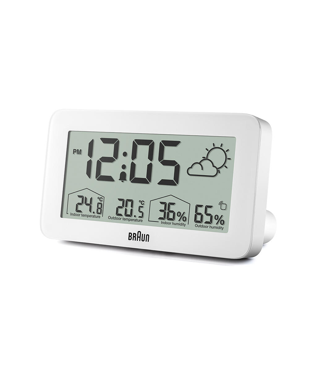 CLOCK | BRAUN Weather Digital Clock BC13WP | 腕時計の通販サイト |  ノルディックフィーリング（NORDIC FEELING）