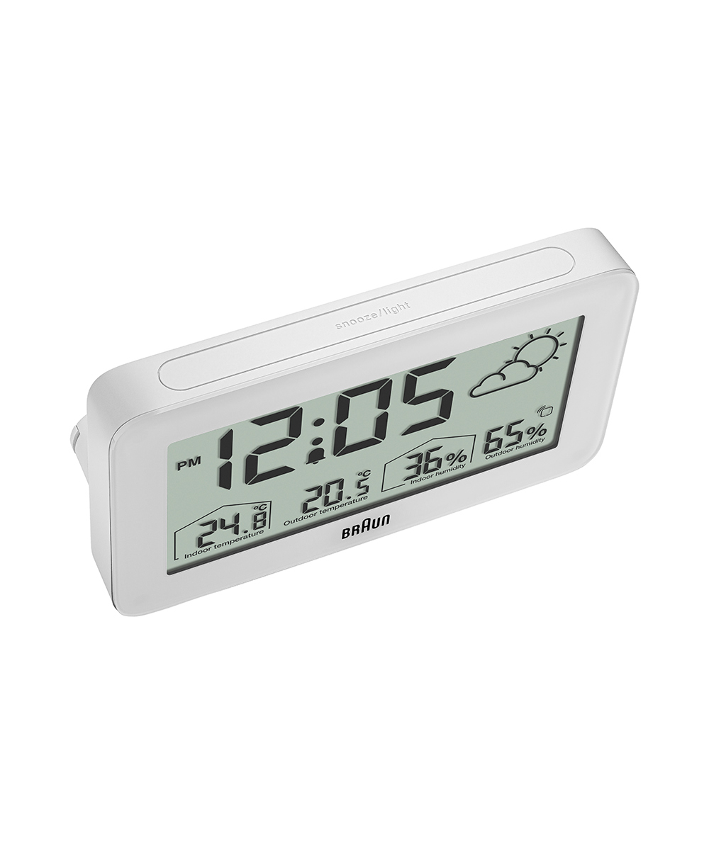 CLOCK | BRAUN Weather Digital Clock BC13WP | 腕時計の通販サイト |  ノルディックフィーリング（NORDIC FEELING）