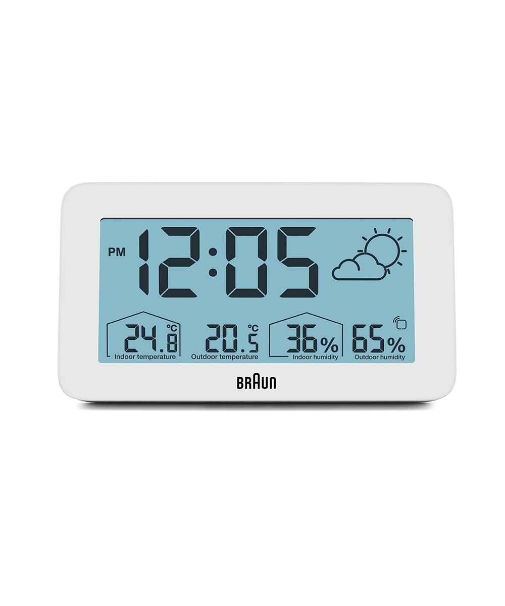 CLOCK | BRAUN Weather Digital Clock BC13WP | 腕時計の通販サイト |  ノルディックフィーリング（NORDIC FEELING）