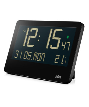 BRAUN DIGITAL ALARM CLOCK BLACK BC14B iuE fW^A[v ubNj