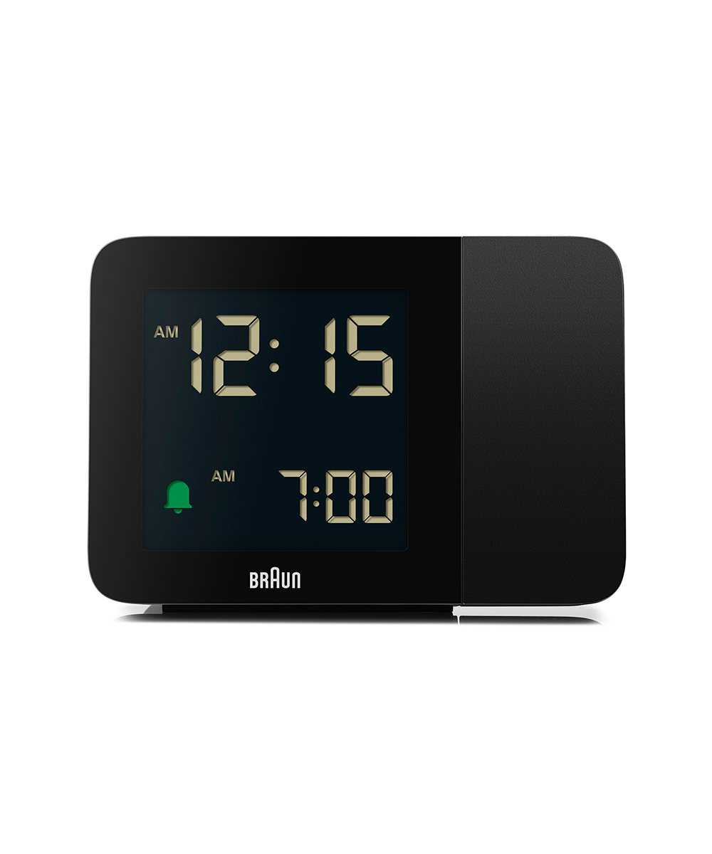 BRAUN / ブラウン Projection alarm clock BC15 BC15 Braun digital projection alarm clock - black – Braun