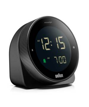 BRAUN DIGITAL CLOCK BLACK BC24B iuE fW^uv ubNj