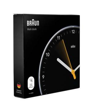 BRAUN WALL CLOCK BLACK BC26B iuE AiO|v ubN a23cmj {bNX