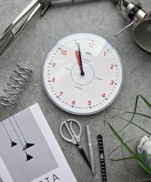 qԂ̐Eǂݕwׂ BRAUN Time Teacher WALL CLOCK WHITE BC26TW iuE ^CeB[`[ AiO Ǌ|v zCg~IWj