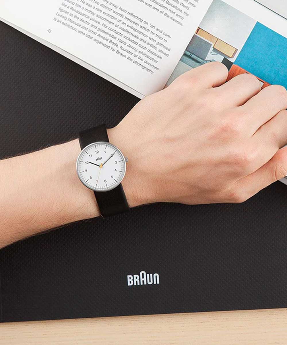 BRAUN BRAUN LEATHER WATCH WHITE BN0021BKG BERING BRAUN