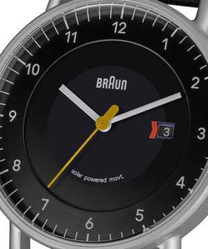 BRAUN SOLAR WATCH LEATHER SILVER BN0301BKSLBKGiuE \[[rv Ձ~Vo[P[X~vxgj