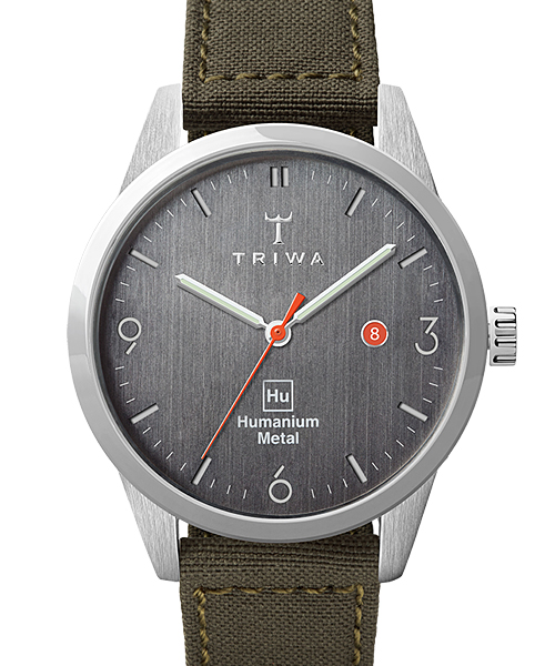 トリワ TRIWA 腕時計 メンズ HU34L-SS010612 ヒューマニウム メタル 34mm HUMANIUM METAL 34mm クオーツ（MIYOTA GL10-3H/日本製） ライトグレーxライトブラウン アナログ表示