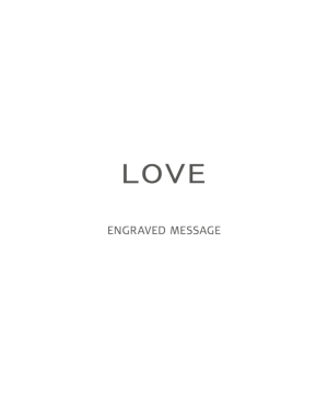 「Love」のメッセージを刻印
