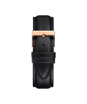 BERING Changes 14240 series Leather strap ブラック×ローズゴールド