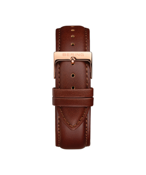 BERING Changes 14240 series Leather strap ブラウン×ローズゴールド