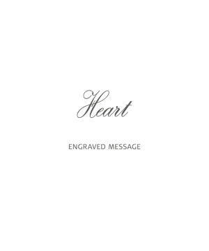 「Heart」のメッセージを刻印
