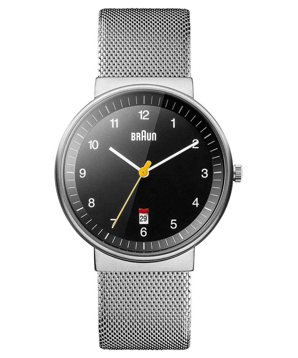 BRAUN WATCH BLACK~SILVER MESH BN0032BKSLMHGiuErv ubN~Vo[bVxgj