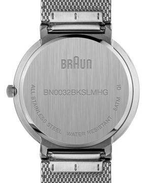 BRAUN WATCH BLACK~SILVER MESH BN0032BKSLMHGiuErv ubN~Vo[bVxgj