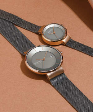 BERING Pair Watch Scandinavian Solar Gray�~RoseGold 14639-369 14627-369�i�x�[�����O �y�A�E�H�b�` �r���v �X�J���W�i�r�A���\�[���[ �O���[�~���[�Y�S�[���h�j